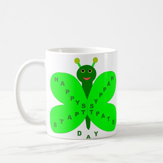 Saint Patrick's Day Butterfly Mug (Gauche)