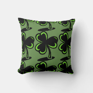 Saint Patrick's Day Coussin Four Leaf Clover