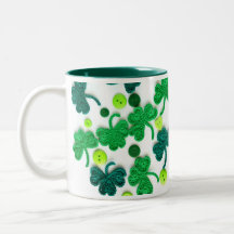 Saint Patrick's Day Crochet Coeur Shamrock Mug