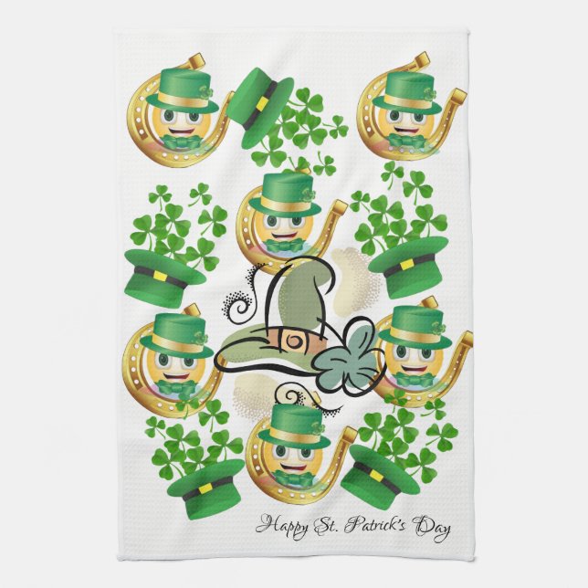 Saint Patrick's Day Cuisine Serviette Leprechaun (Vertical)