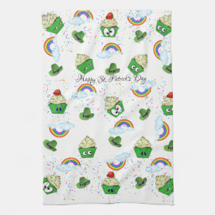 Saint Patrick's Day Cuisine Serviettes Cupcakes