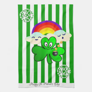 Saint Patrick's Day Cuisine Shamrock serviette mai