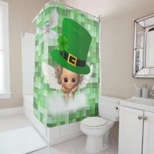 Saint Patrick's Day Douche rideau Angel