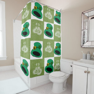 Saint Patrick's Day Douche rideau Coeurs Casquette