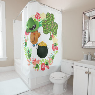 Saint Patrick's Day Douche rideau Teddy Bear