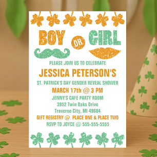 Saint Patrick's Day Genre Reveal Invitations
