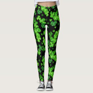 Saint Patrick's Day Irlandais Shamrocks Leggings M