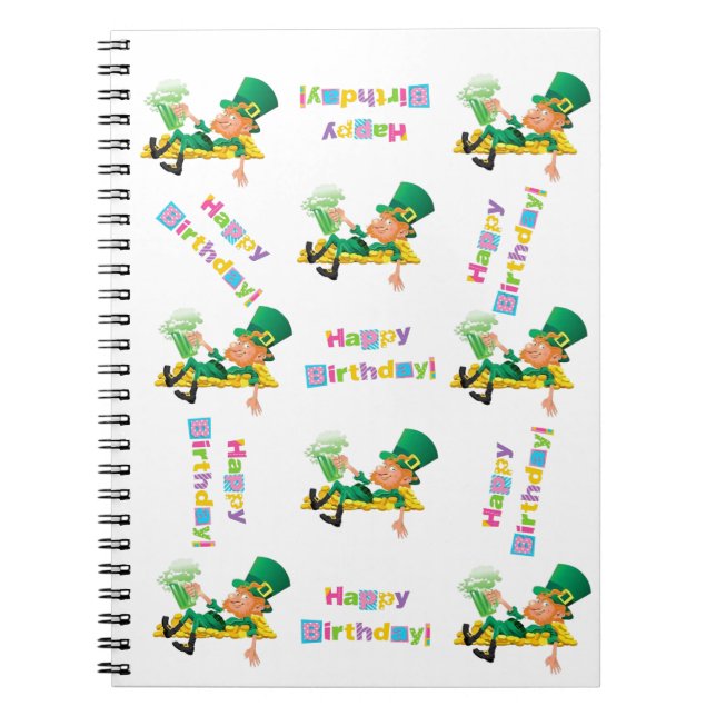 Saint Patrick's Day Joyeux Carnet d'anniversaire (Devant)