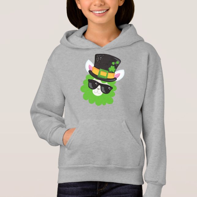 Saint Patrick's Day, Llama, Alpaca, Leprechaun Cas (Devant)