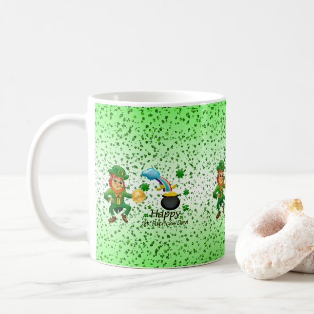 Saint Patrick's Day Mug Leprechaun (Avec donut)