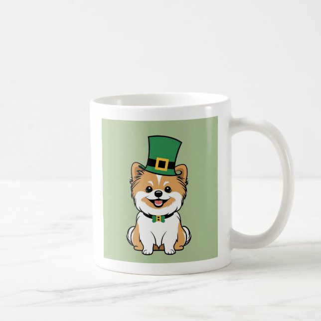 Saint Patrick's Day Pomeranian Mug (Droite)