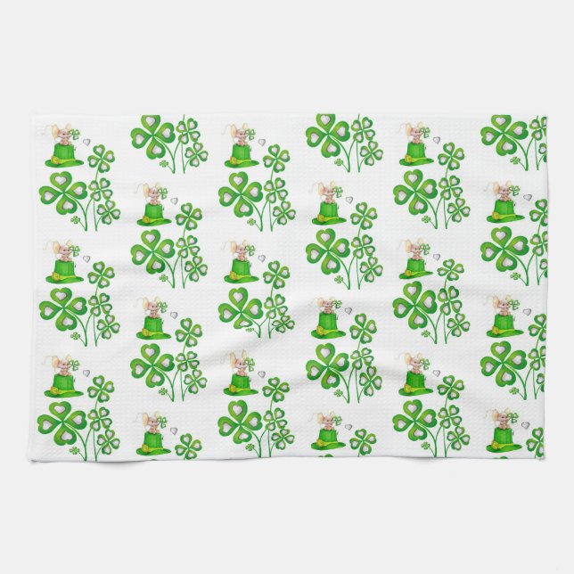 Saint Patrick's Day Serviette à main (Horizontal)