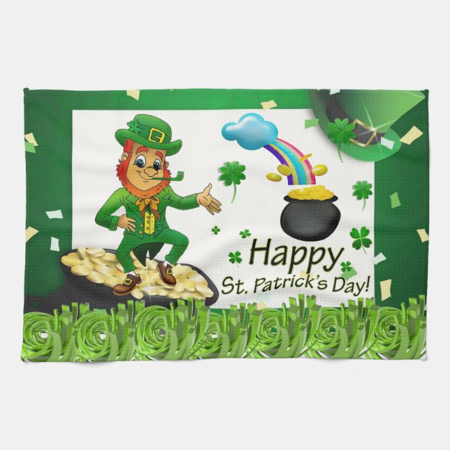 Saint Patrick's Day Serviette à main (Horizontal)