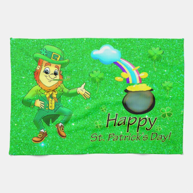 Saint Patrick's Day Serviette à main (Horizontal)