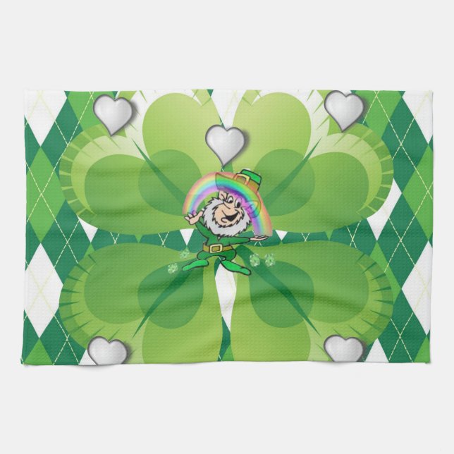 Saint Patrick's Day Serviette à main (Horizontal)