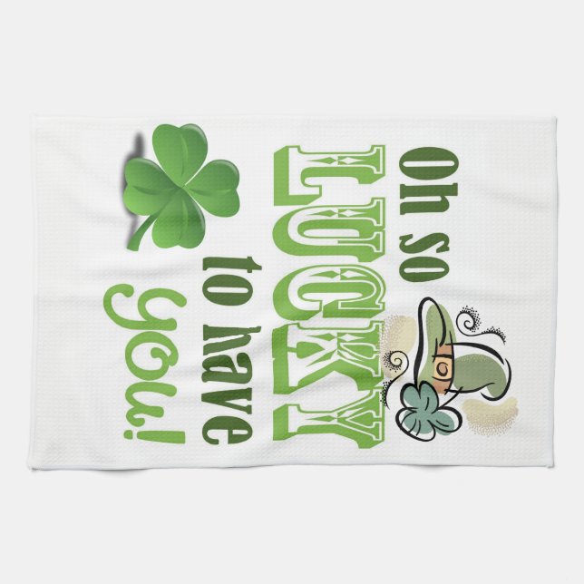 Saint Patrick's Day Serviette à main (Horizontal)