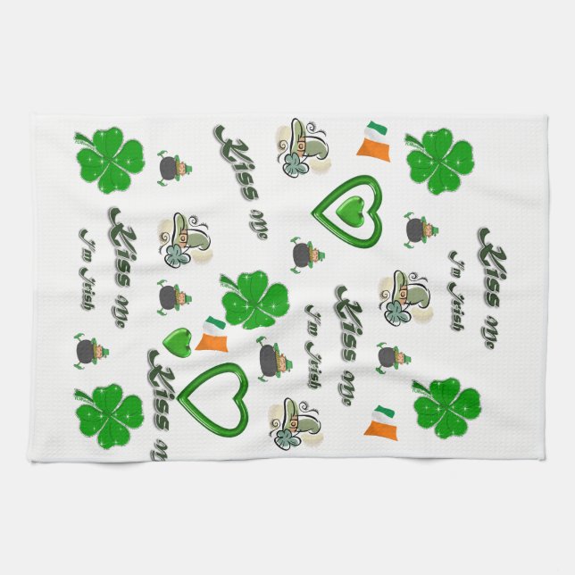 Saint Patrick's Day Serviette à main (Horizontal)