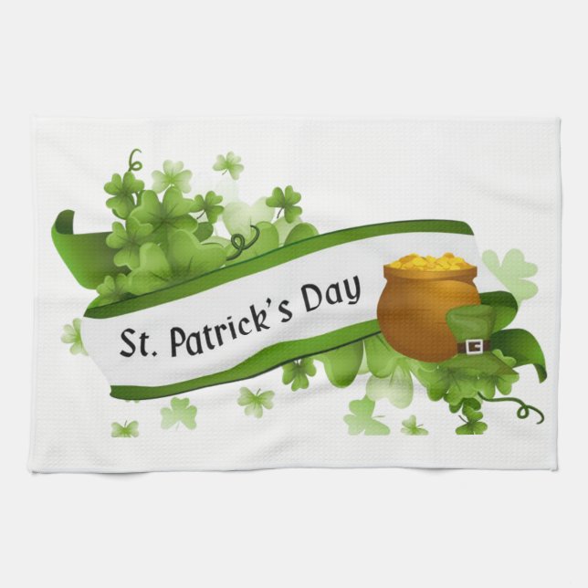 Saint Patrick's Day Serviette à main (Horizontal)