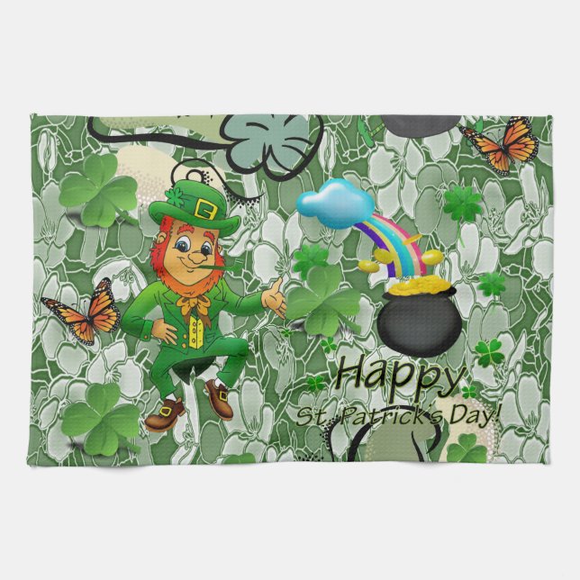 Saint Patrick's Day Serviette à main (Horizontal)