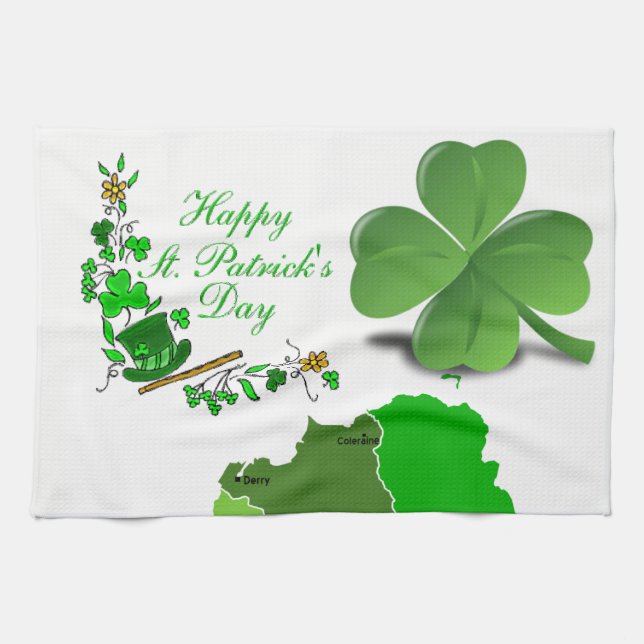 Saint Patrick's Day Serviette à main (Horizontal)