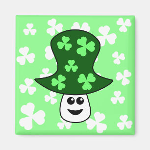 Saint Patrick's Mushroom Magnet