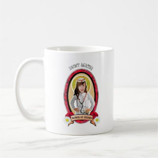 Saint patron de tasse d'icône de St Agatha