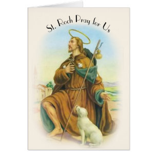 Saint patron italien de St Roch Rocco des chiens