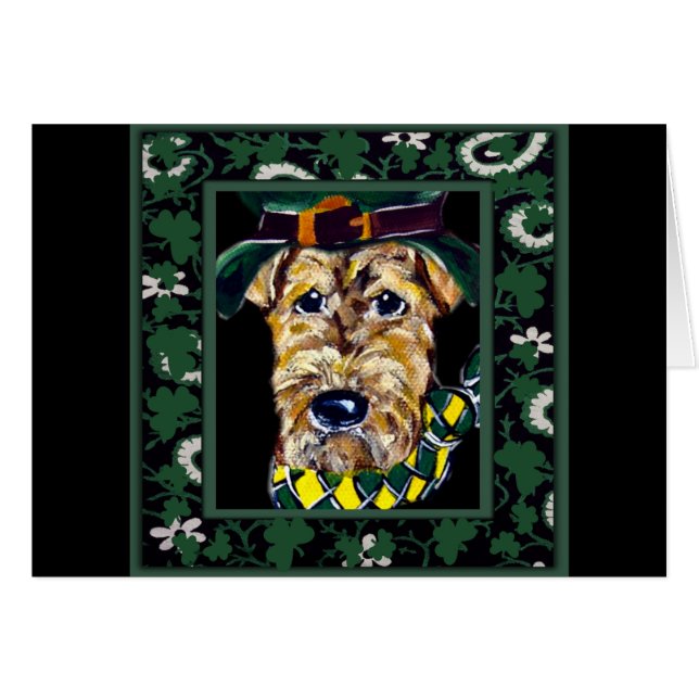 Saint Patty Airedale (Devant horizontal)