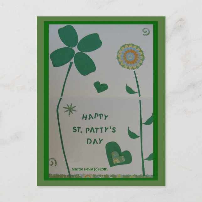 Saint-Patty's Day | Carte postale Blue Beach Song™ (Devant)