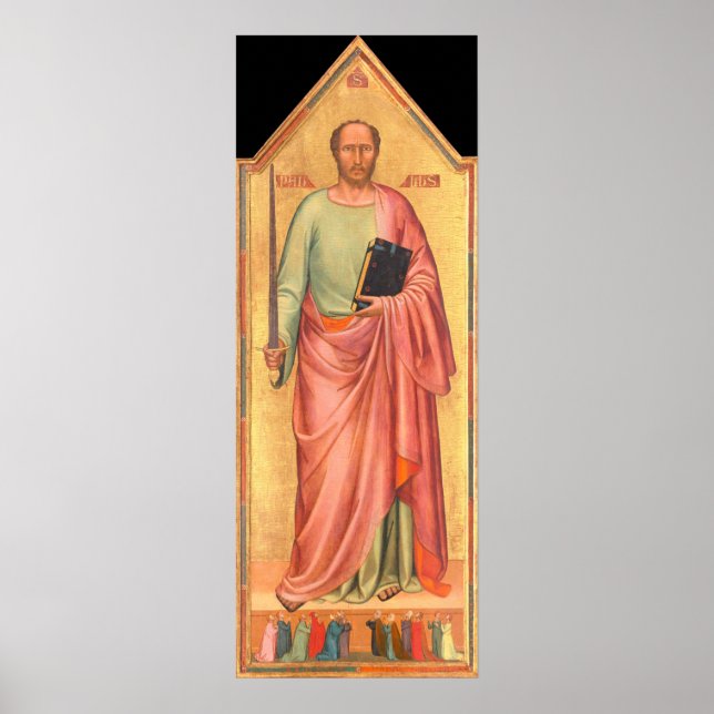 Saint Paul - Bernardo Daddi Poster des Beaux-Arts (Devant)