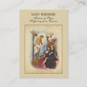 Saint Peregrine Patron Saint du Cancer Carte Saint