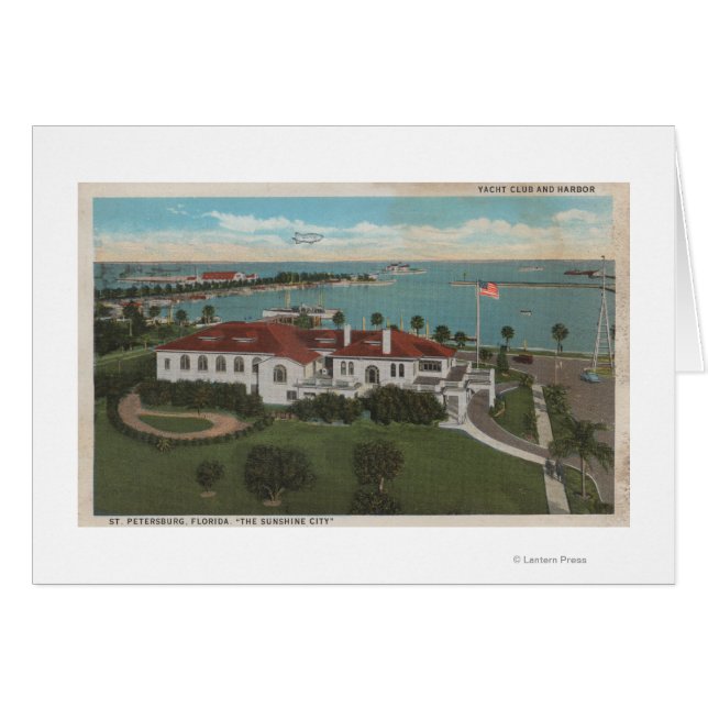 Saint-Pétersbourg, FL - Aerial of Yacht Club & (Devant horizontal)