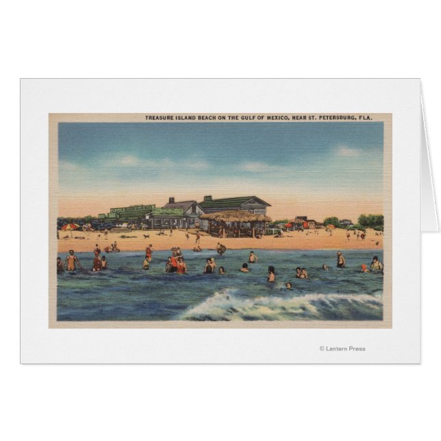 Saint-Pétersbourg, FL - Vue de l'île au trésor (Devant horizontal)