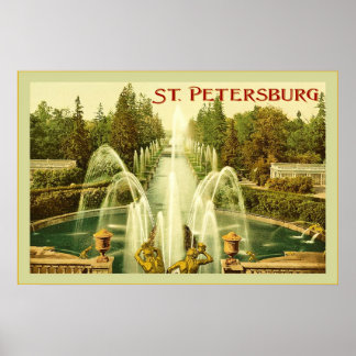 Saint-Pétersbourg ~ Poster Vintage voyage