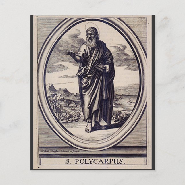 Saint Polycarpe de Smyrne martyr et Père de l'Égli (Devant)