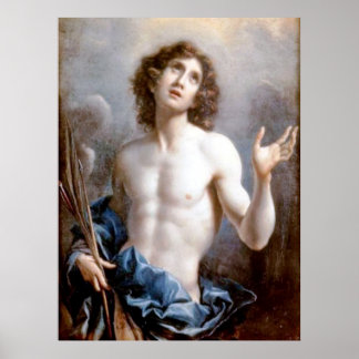 Saint Sébastien 1640 Carlo Dolci Affiche d'art fin