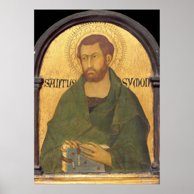 Saint Simon - Simone Martini Poster d'Art (Devant)