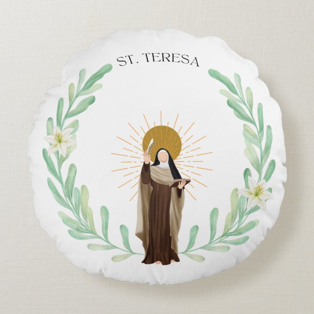 Saint Teresa d'Avila Coussin ronde (Devant)