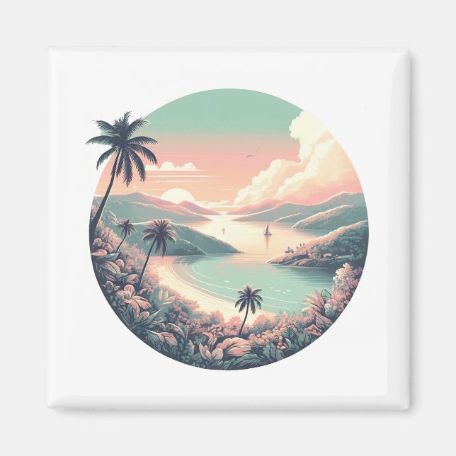 Saint Thomas Magnet des îles Vierges américaines (Devant)