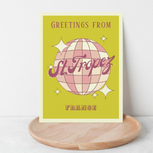 Saint-Tropez France rétro vintage Carte postale