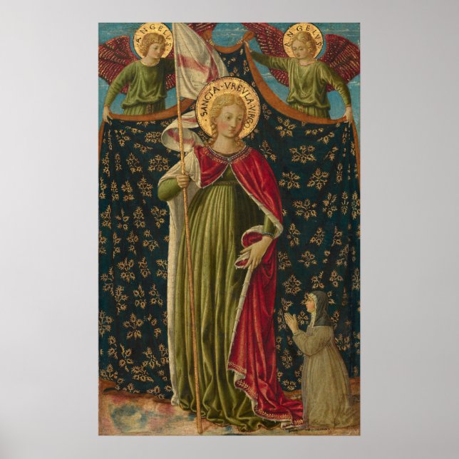 Saint Ursula - Benozzo Gozzoli Poster d'Art (Devant)