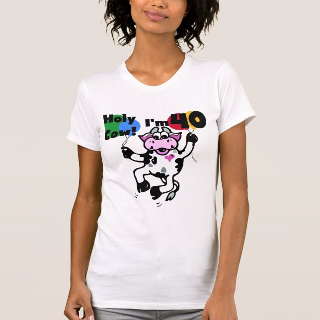 Saint Vache Je suis 40 T-shirts et cadeaux (Devant)