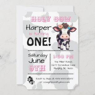 Saint-Vache Pays Anniversaire Fête Invitation