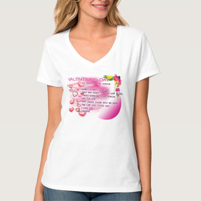Saint-Valentin 2026 -ENG Femmes T-Shirt V (Devant)