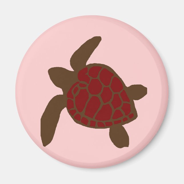 Saint-Valentin aimant la tortue marine (Devant)