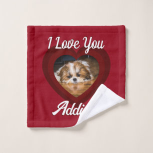 Saint-Valentin amour de chien de coeur Nom photo p