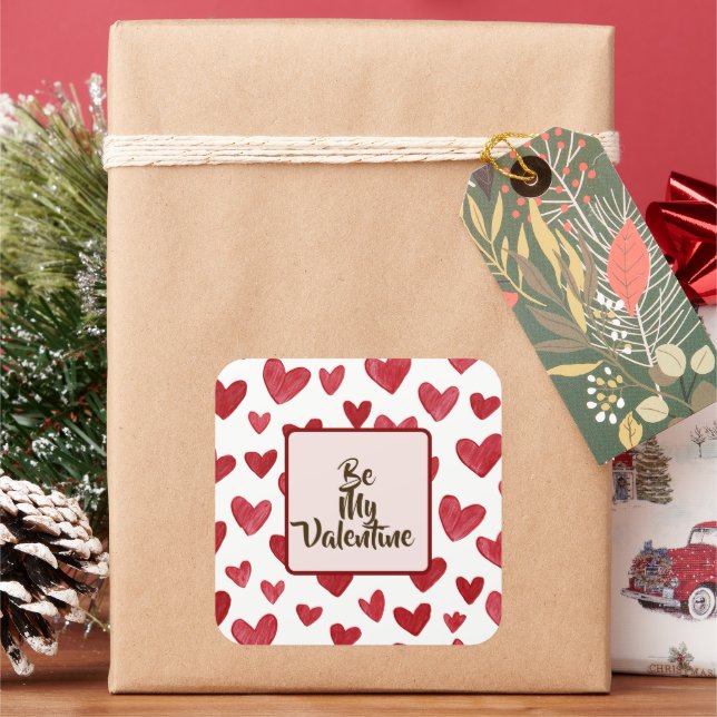 Saint-Valentin Autocollant Rouge Sois Mon Amour  (vacances)