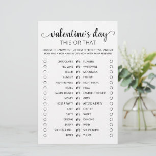 Saint Valentin Ce ou ce jeu Editable jeu