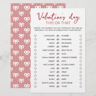 Saint Valentin Ce ou ce jeu Editable jeu