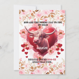 Saint-Valentin Ce que j'ai à dire Carte de vœux pl